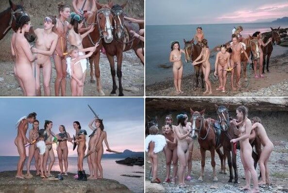 Mystical Horsey Riders Series photos - She appeared completely naked