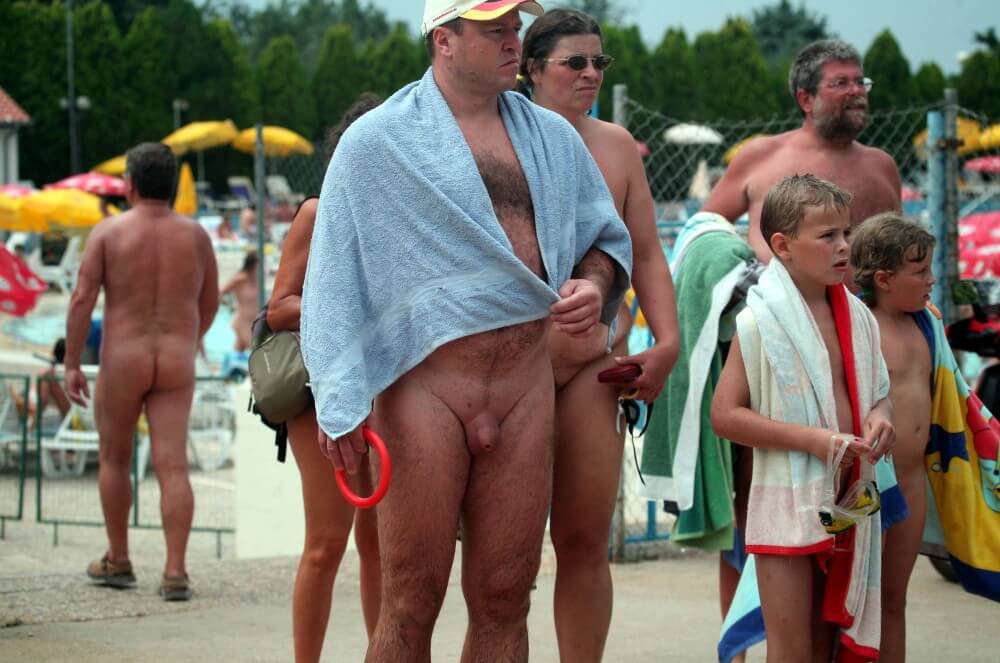 Naturist Pool Resort Exits photos - Are required to remain naked at all times