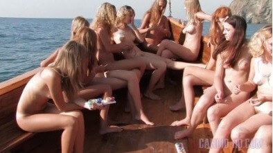 Candid HD: Nudist Boat Cruise Full HD video - Living freely and naturally is the dream of naturists
