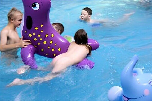 Indoor Waterside Day photo gallery - Naturists are open to the world and the environment