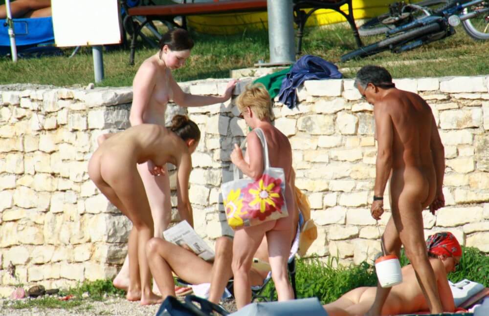 Nude Duet Girls Rail Climb Photo Set - Growing up on a nudist beach
