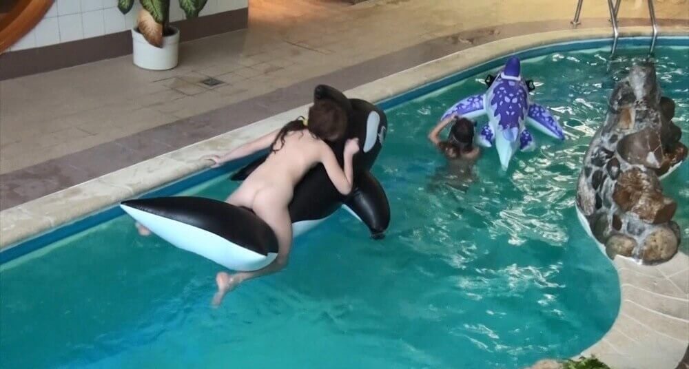 Naturism in the pool Full HD - Respect for differences is valued in the nudist movement