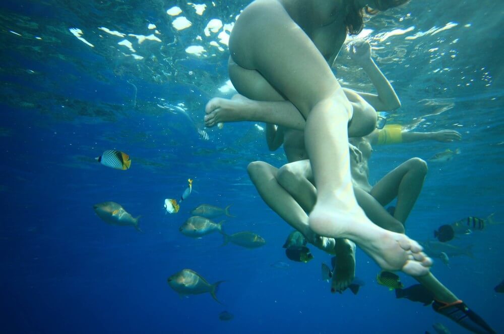 Egyptian Snorkelers Part - Naturists love movement and activity