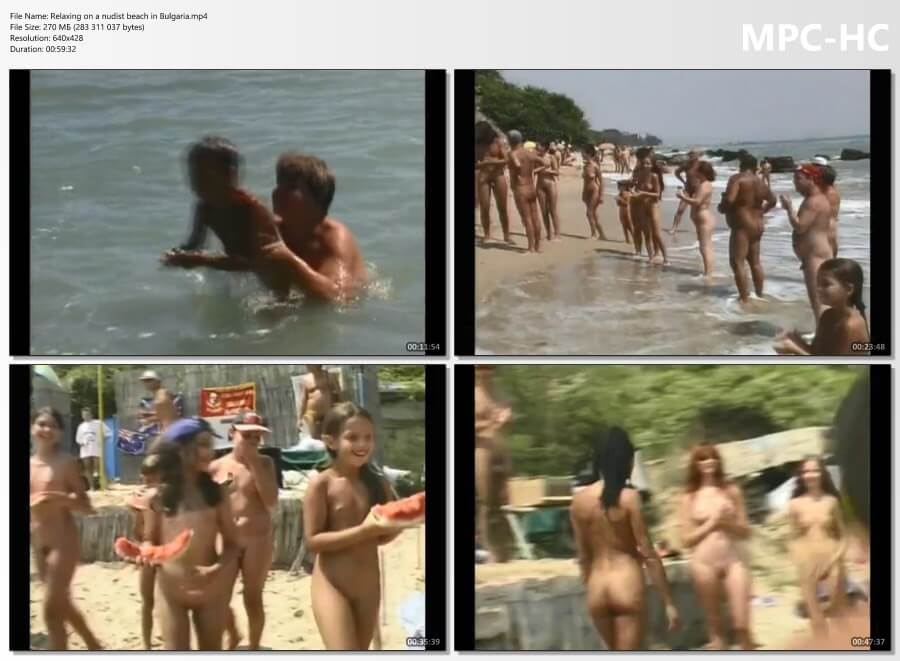 Relaxing on a nudist beach in Bulgaria - Nudists appreciate and love nature