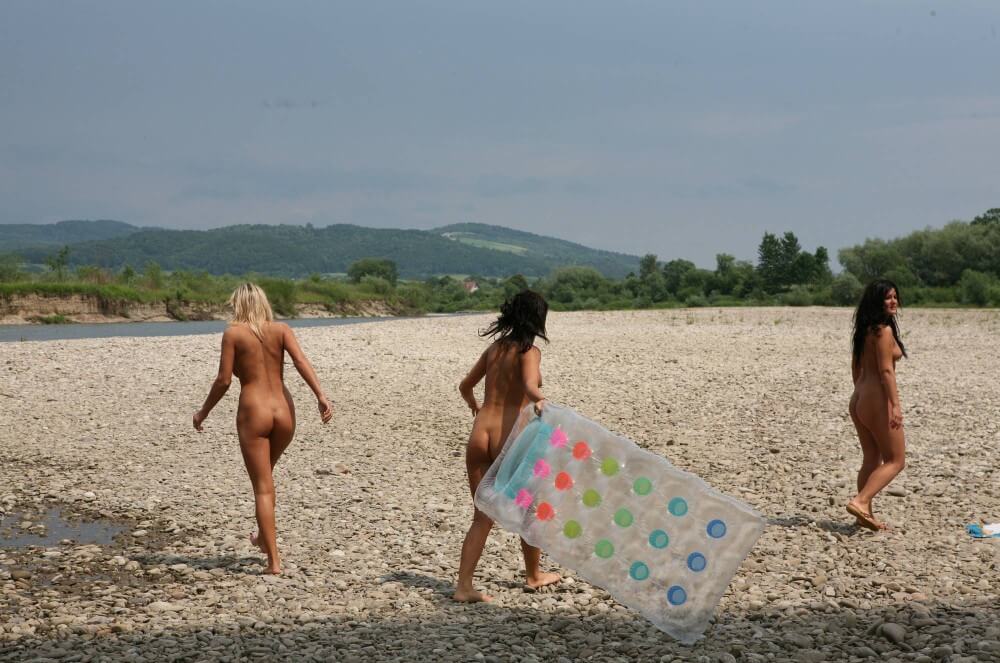 Naturist Park Floating On River photos - Naturism teaches respect for nature
