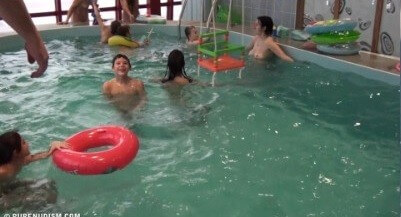Indoor Swim Exercise 2 Full HD video - Nudism supports freedom of self-expression and individuality