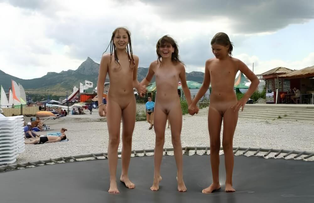 Trampoline pics - Naturism is about respecting natural beauty