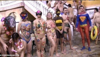 Body paint award lines Full HD - Nudity is perceived as a natural aspect of life