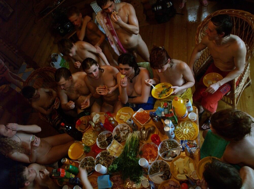 Family Valentines Dinning pics - Growing up on a nude beach