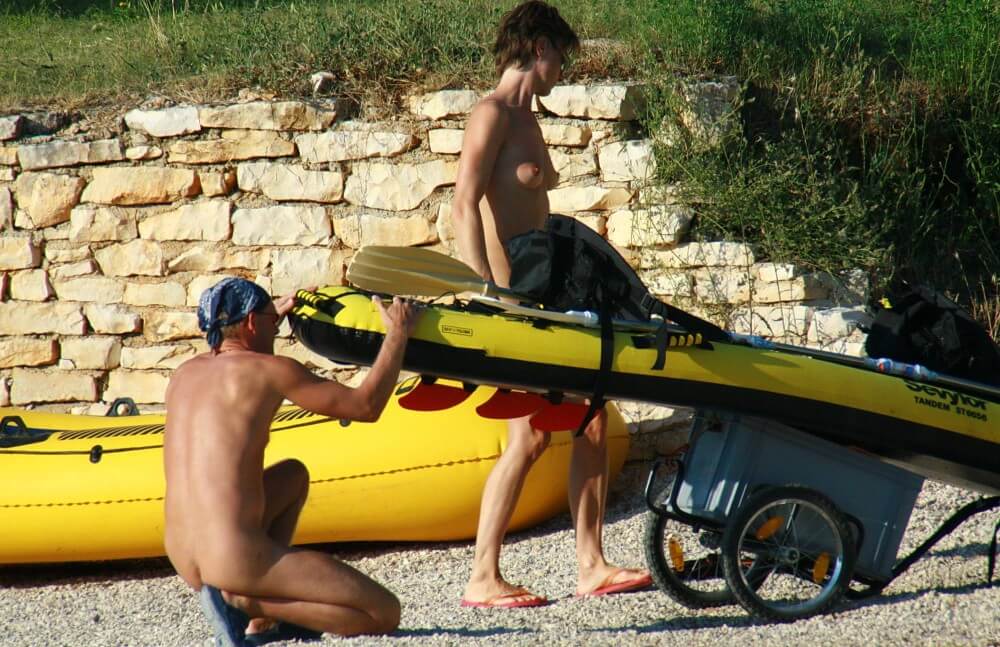Rafting Team Excursions pics - A love for the sun and fresh air are important values for naturists