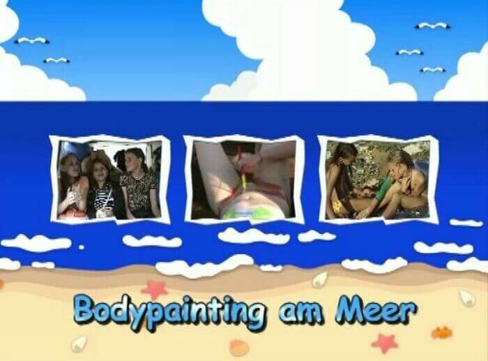 Naturistin: Bodypainting am Meer - Naturists value tranquility and peace