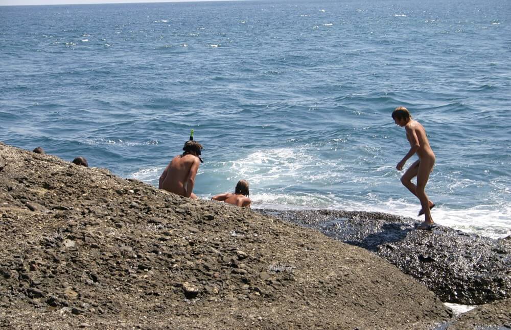 Leaning Against Hit Rocks pics - The concept of being without clothes